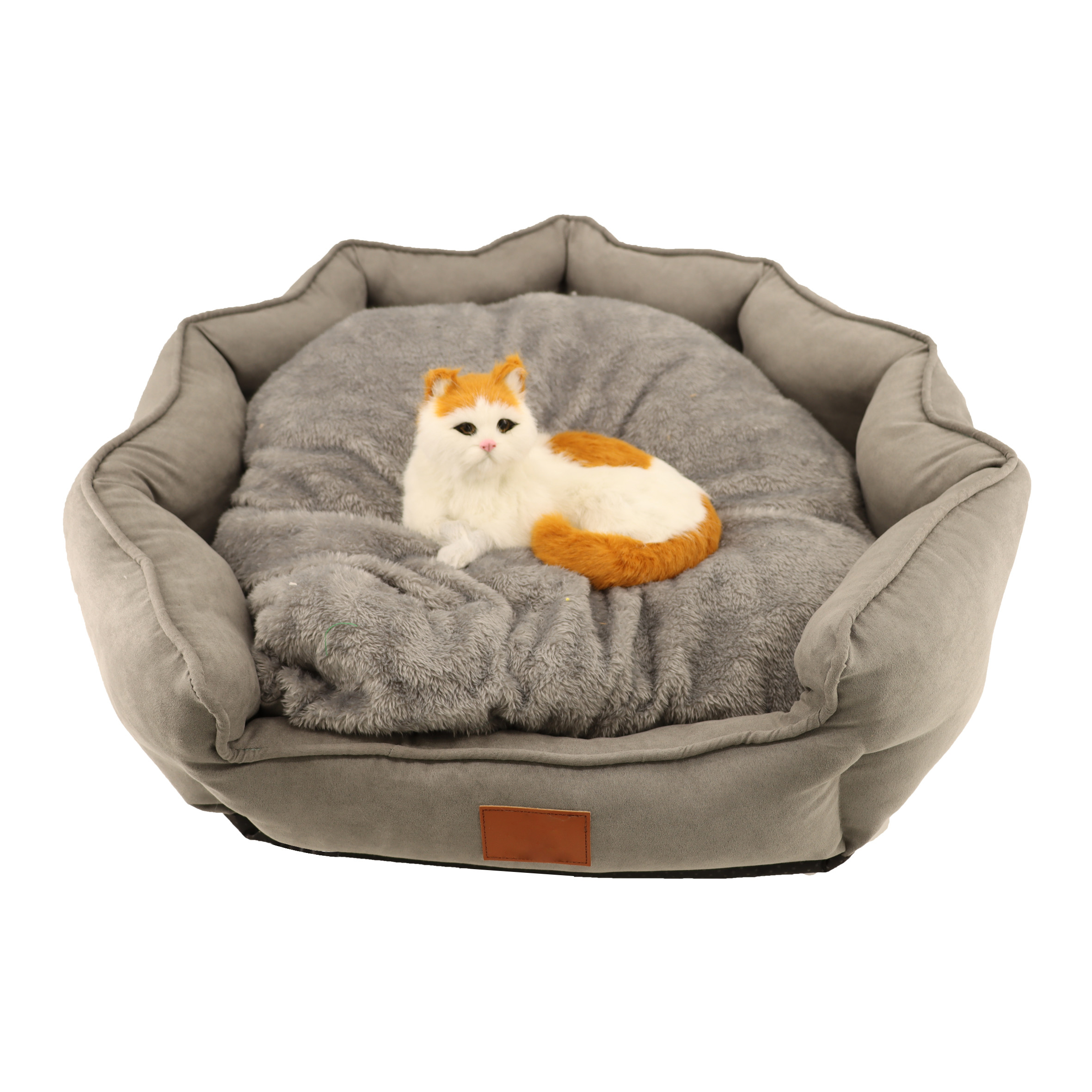 Velvet Cat Bed For Bedroom Cute 30cm 22 Inches 16inch Arctic