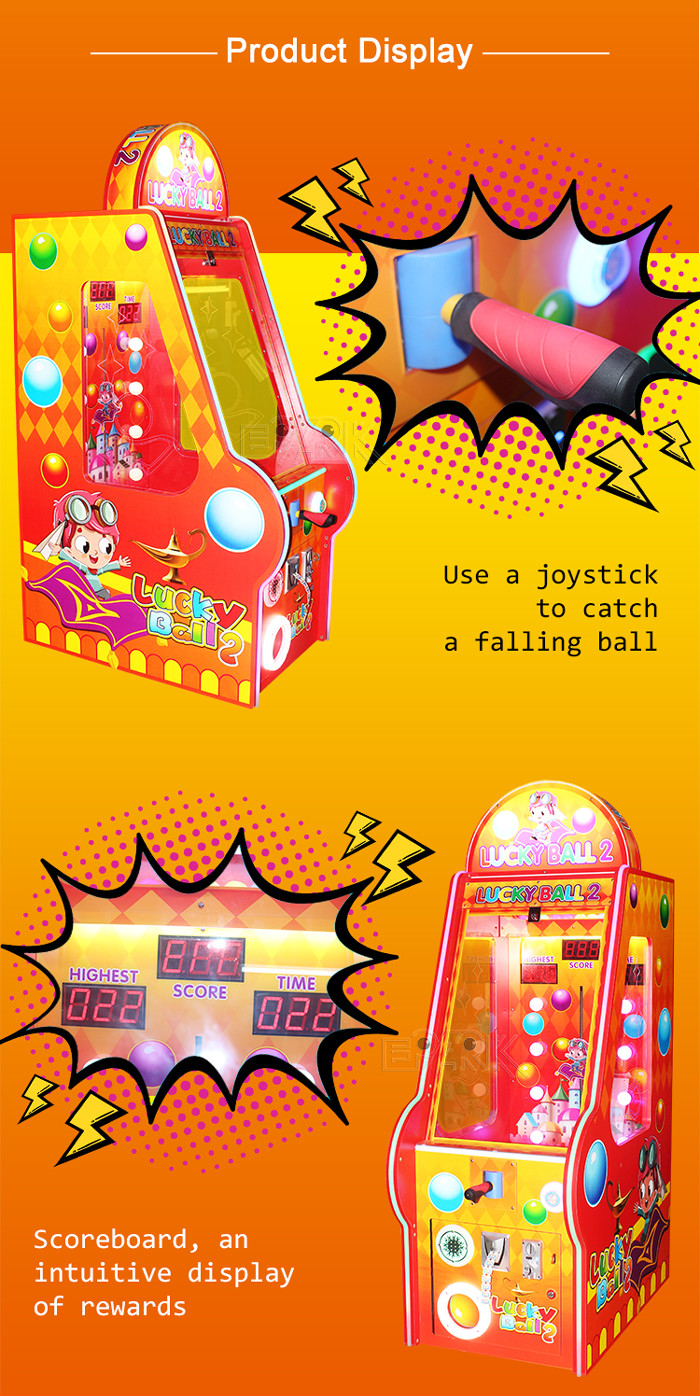 Epark Amusement Park Lucky Ball Prize Redemption Machine Coin Operated for Kids