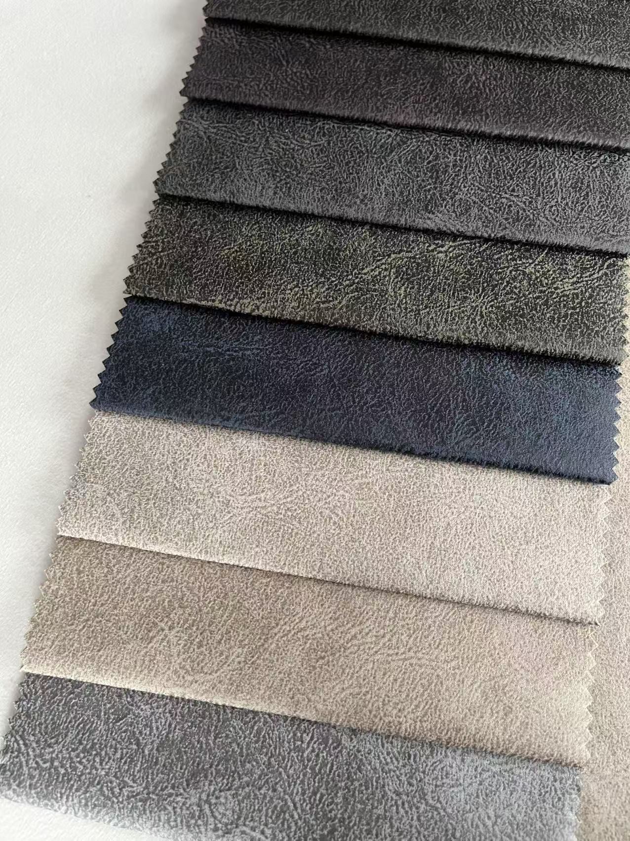 Printed Leather Sofa Fabric Breathable Comfortable For Home Decoration