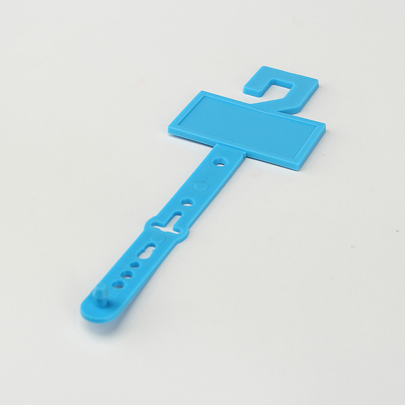 Heavy Duty Fashionable Blue Plastic Belt Hangers For Stores