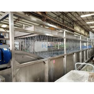­4°C 800 Crates Vegetables Hydro Cooler With Automatic Plastic Conveyor Belt