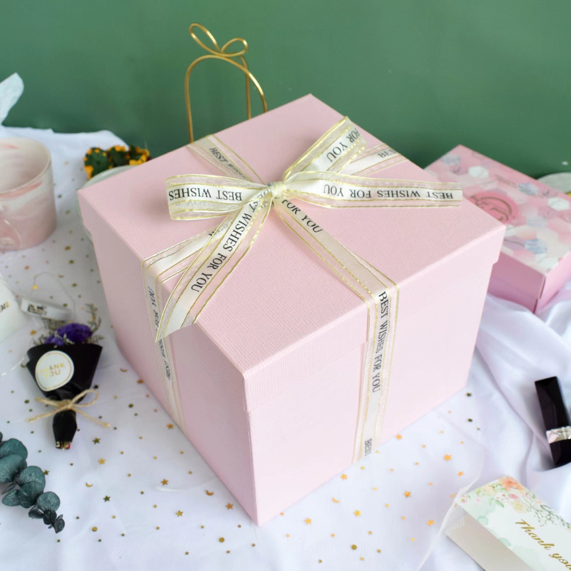 Black Pink 210gsm-400gsm Wedding Paper Box Paperboard Wedding Dress Packing Box