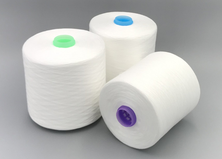 High Quality 60/3 Raw White Paper Cone Ring 100 Polyester Spun Yarn
