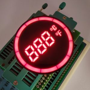 Round Common Anode 7-Segment LED Temperature Display Controller