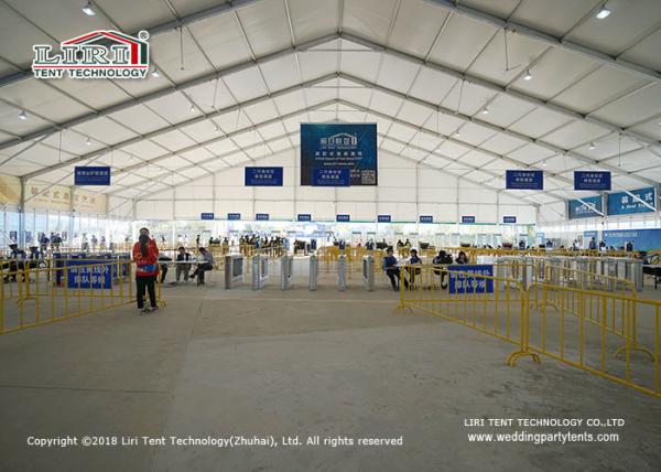 Waterproof clear span outdoor exhibition tents with aluminum and PVC material