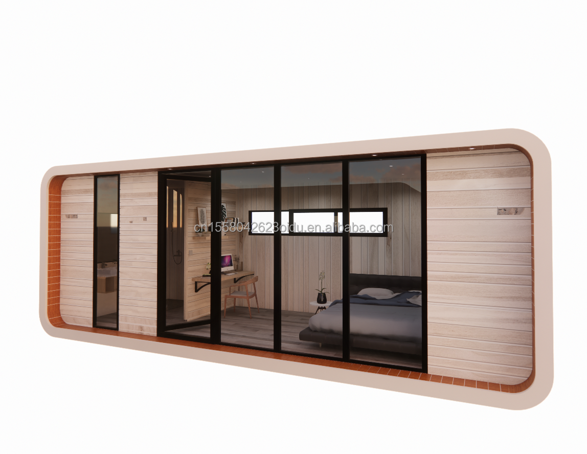 Modern Luxury Portable Container House Prefabricated Steel Structure Mobile Prefab Villa Home Hotel for Log Eco-Friendly
