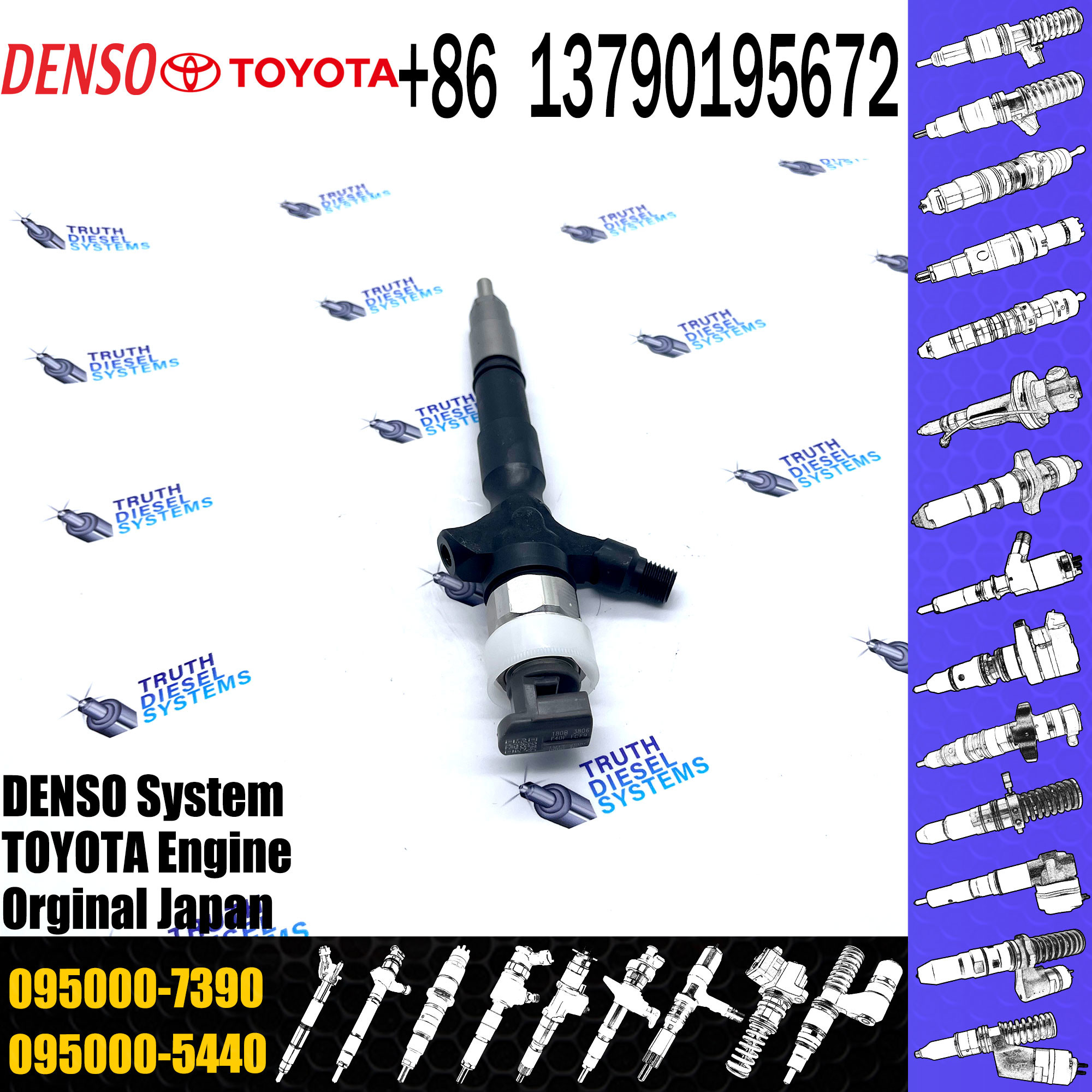 Common rail injector 095000-7390 / common rail injector 095000-6190 injector 095000-7390 / injector 095000-6190
