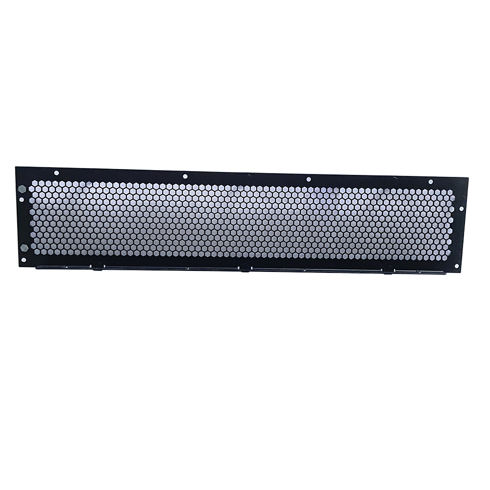 Steel Aluminum Sheet Metal Fabrication Design 1U 2U 3U 4U 19 Inch Rack Vented Blanking Panel Metal Case Box