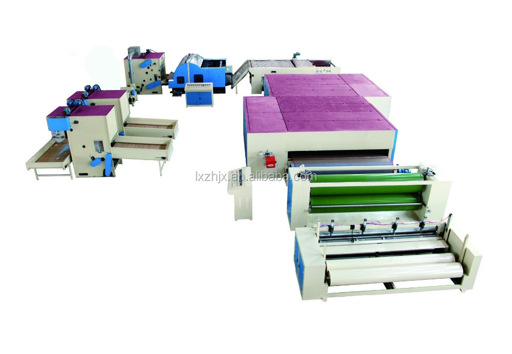 Fiber Filling Comforters Mattress Sintepon Wadding Production Line 200kw