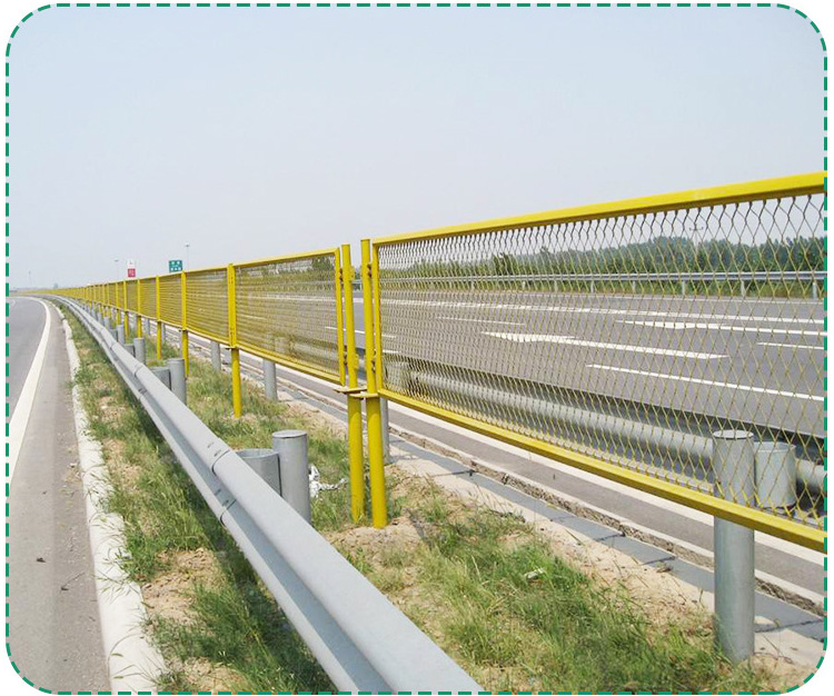 Flattened Expanded Metal Wire Mesh Fence For Road Anti-Glare Bridge Anti-Glare Mesh