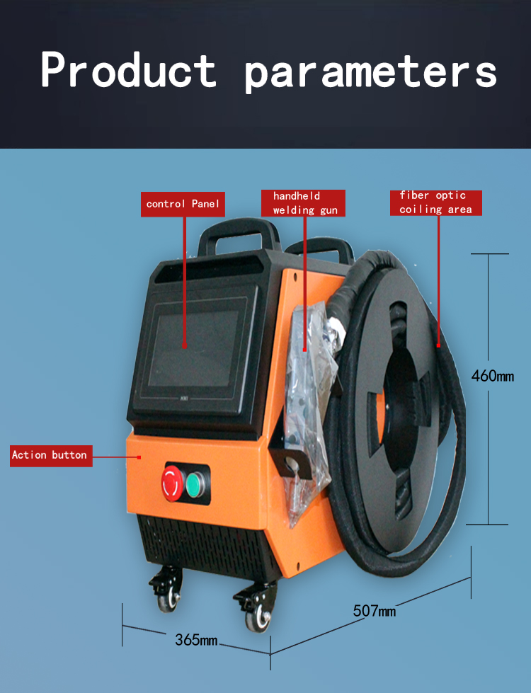 1500W 2000W 3000W Laser Welding Machine Handheld RAYCUS MAX Fiber Laser Welder Machine 5 in 1 for Cleaning Cutting Welding Metal