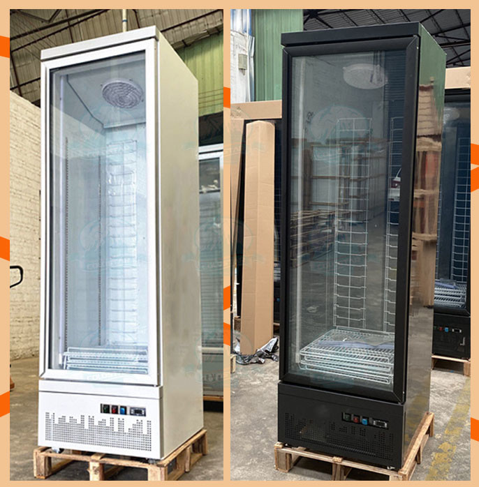 Commercial Refrigeration Equipment, 2~8° Vertical Glass Door Display Fridge For Beverage Beer