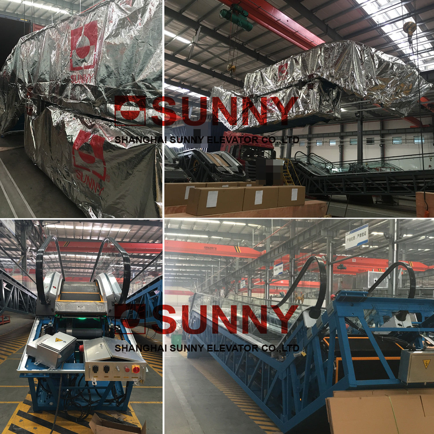 0° Moving Walk Escalator For Airport Or Shopping Mall / Elevator And Escalator