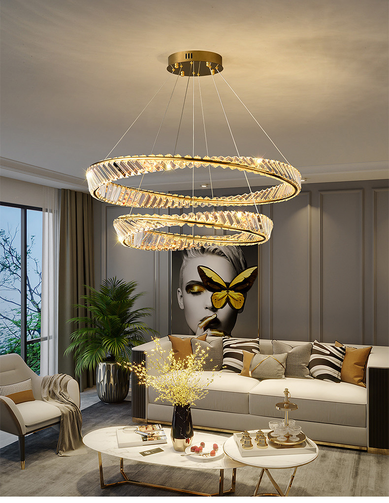 Nordic Luxury Ceiling Lamp Creative Living Room Dining Room Crystal Ceiling Chandelier(WH-CA-101)
