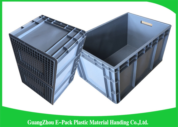Standard Plastic PP Industrial Storage Bins , Reusable Plastic Stacking Boxes