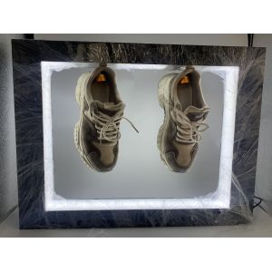 NEW magnetic levitation floating double shoes display racks