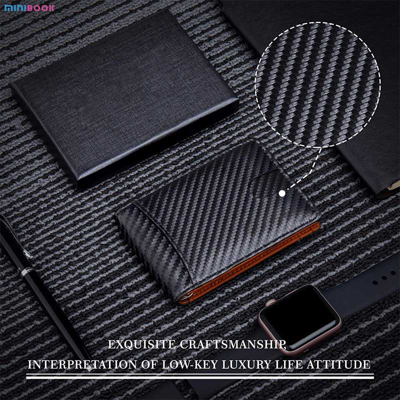 MINIBOOK Advantage Front Pocket RFID Blocking Bifold Credit Card Wallet Holder for Men