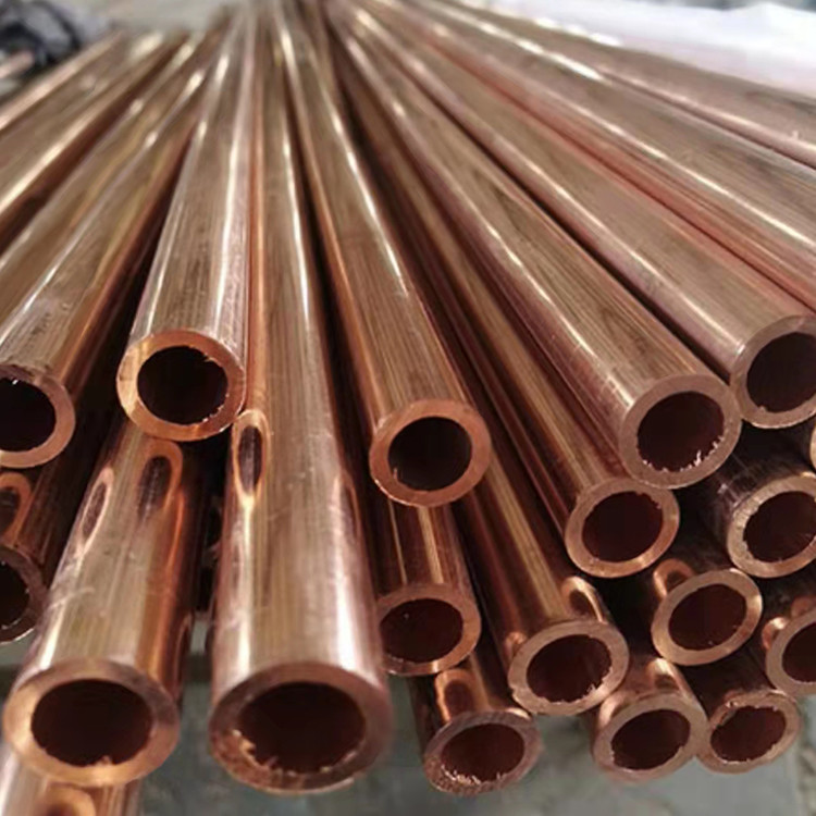 Hardness 3.5-4.0 Straight Copper Pipe ASTM B280 Opaque