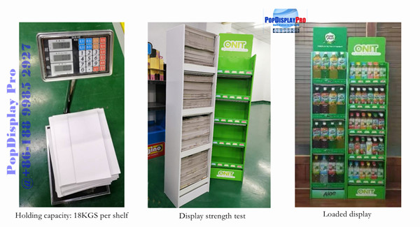 FSC Cardboard Pallet Display Floor Jelly Candy Bears Honeycomb Paper 220gsm