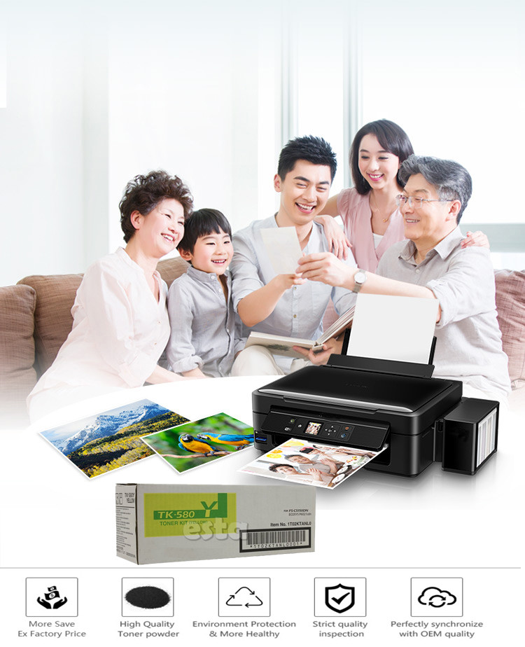 Kyocera TK - 580 Y , FS - C5150 Ecosys Toner Cartridge Yellow With Capacity 2,800 Pages