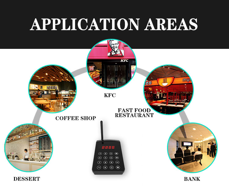 waterproof wireless restaurant food ready guest paging system