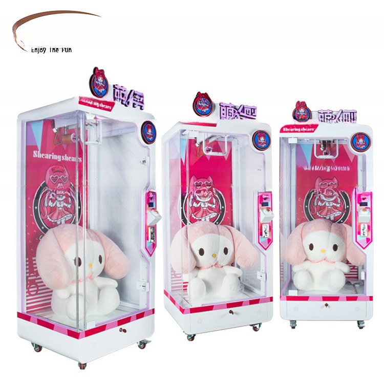 Dreamland video game equipment cute baby scissors toys coin operated cutting doll game machine