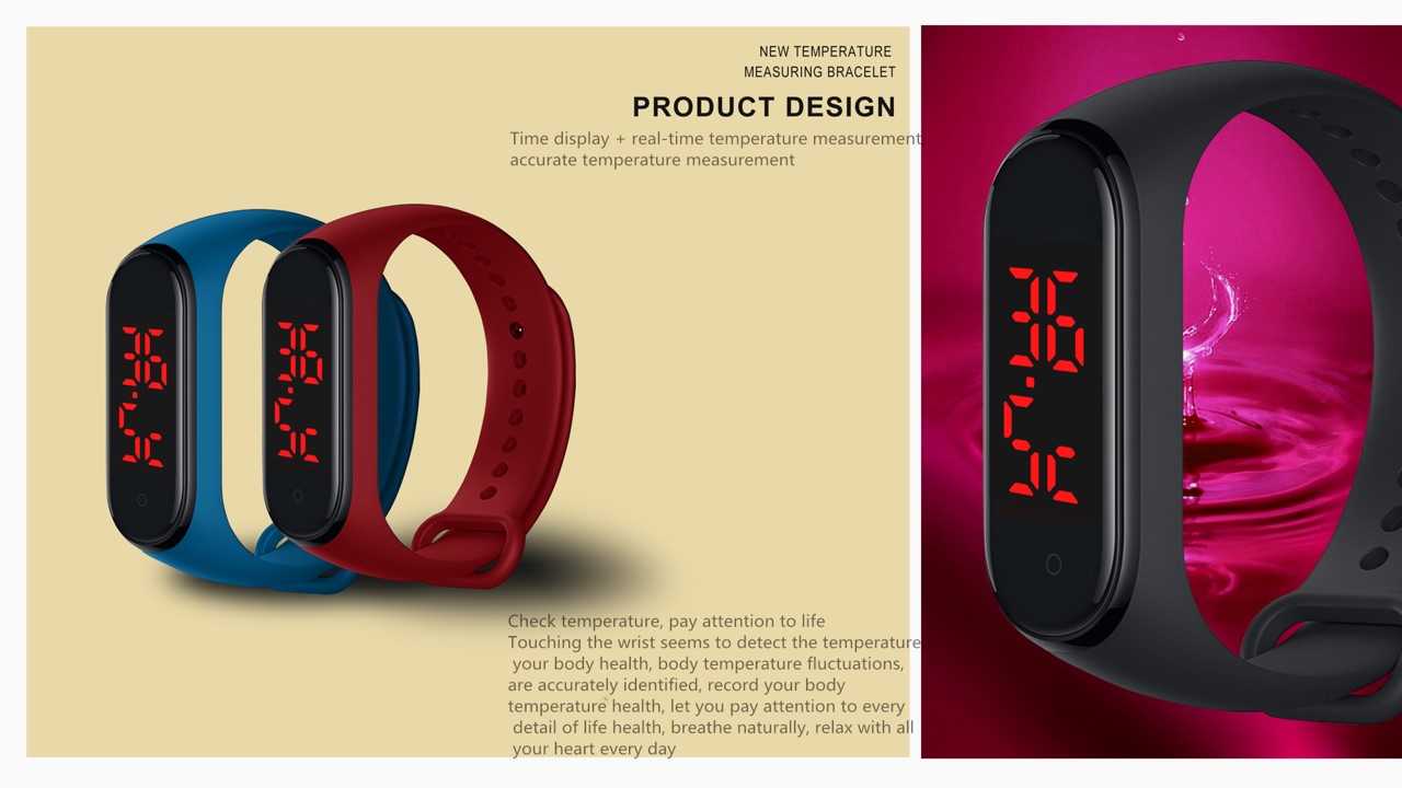 NFC V7smart Bracelet Electronic LED Display Ladies Android Smartwatch High Precision