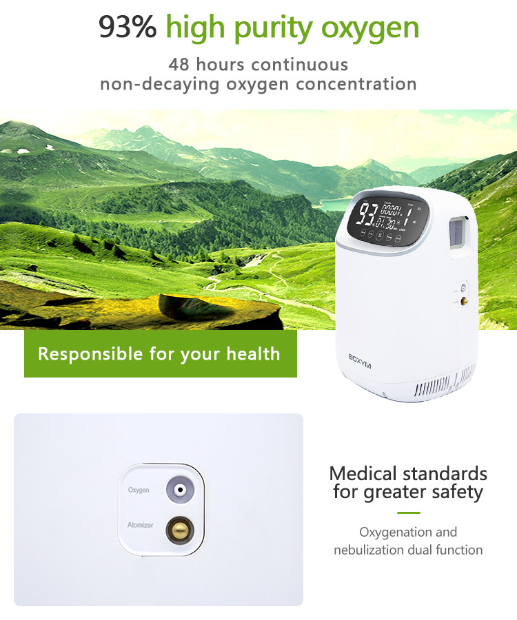 Atomization 5L Portable Oxygen Concentrators PSE Low Noise