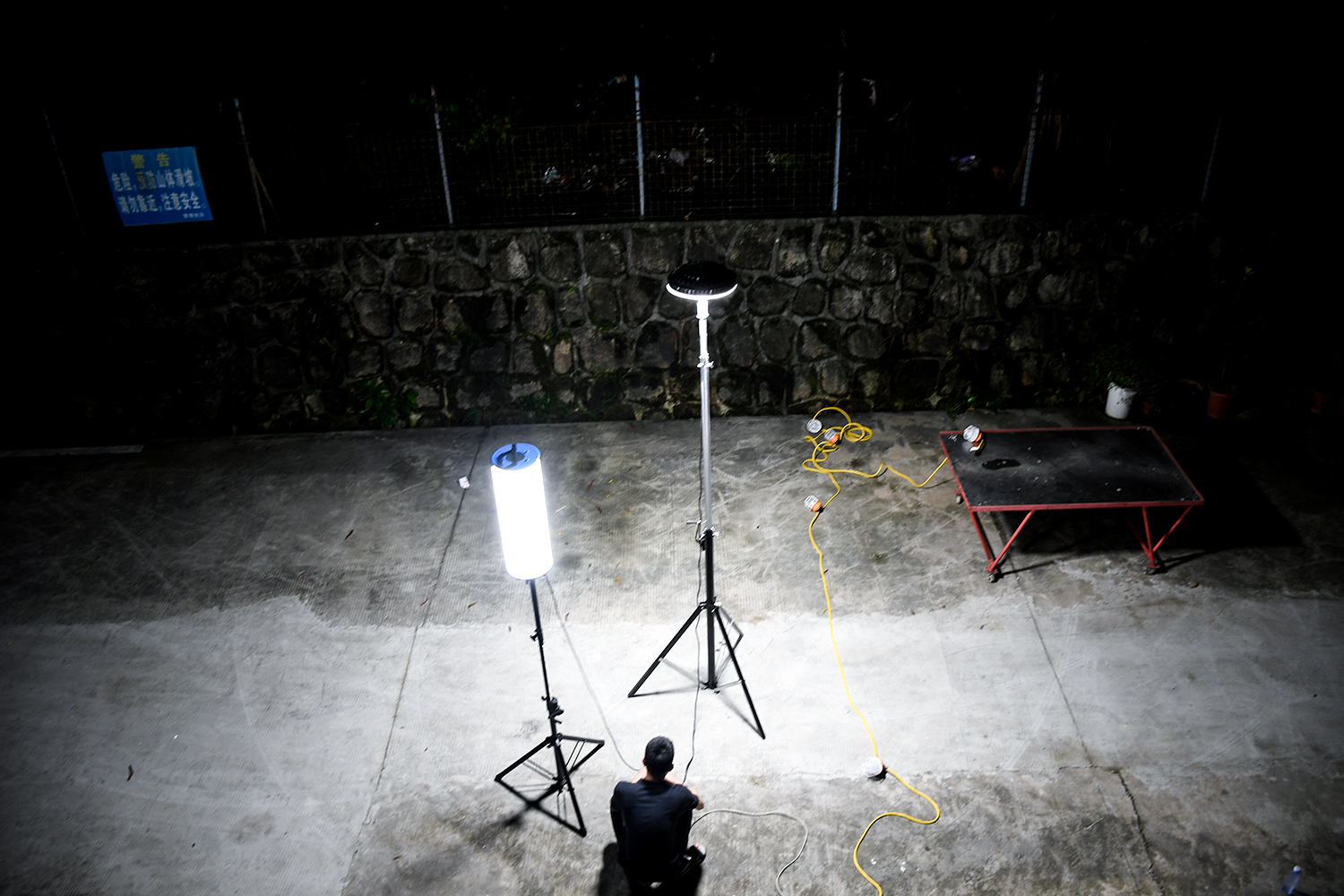 2835SMD IP64 Tripod Led Work Light Rechargeable Led Construction Lights
