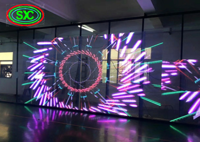 1R1G1B P10.42 4000nits Transparent Led Display Glass