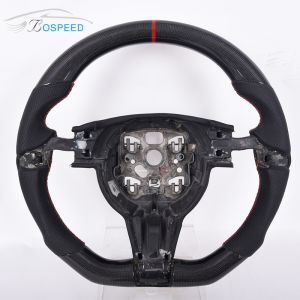36cm Stiching Porsche 996 Alcantara Steering Wheel Red Stripe