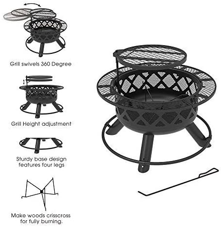 Backyard Portable Charcoal Fire Pit