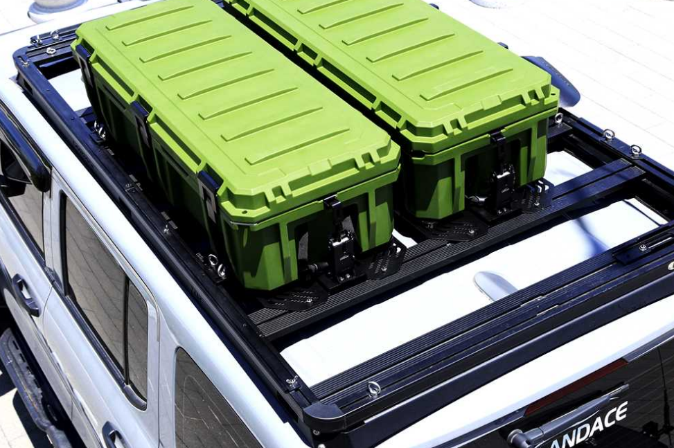 Universal Off Road Stainless Steel Roof Storage Box Bracket for JEEP Compatibility