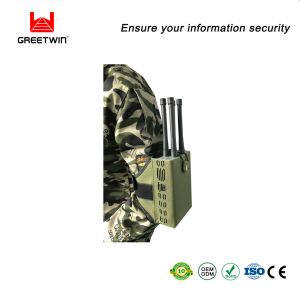 WiFi Bluetooth 20W GPS Signal Jammer 4 Channel 50m Wireless
