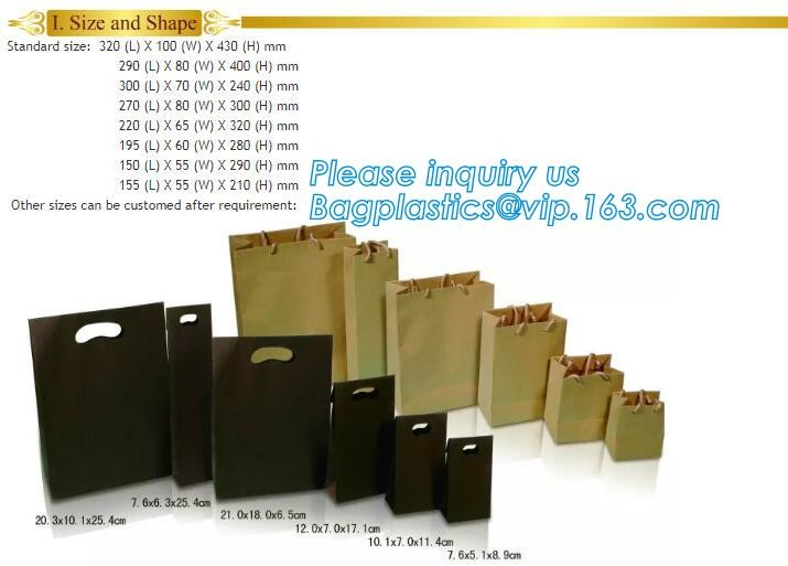 Flat Paper Handle Eco Friendly Retail Packaging Paper Carrier Bag Personalization Logo