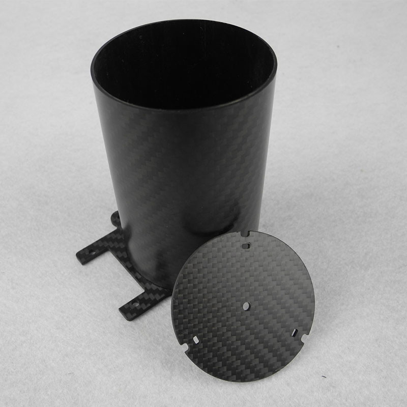 3k Large Diameter Carbon Fiber Tube High Pressure Resistance