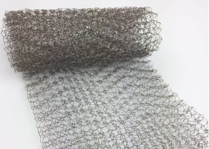 99% Filter Knitted Stainless Steel Mesh 25-400mm Sample Avaliable