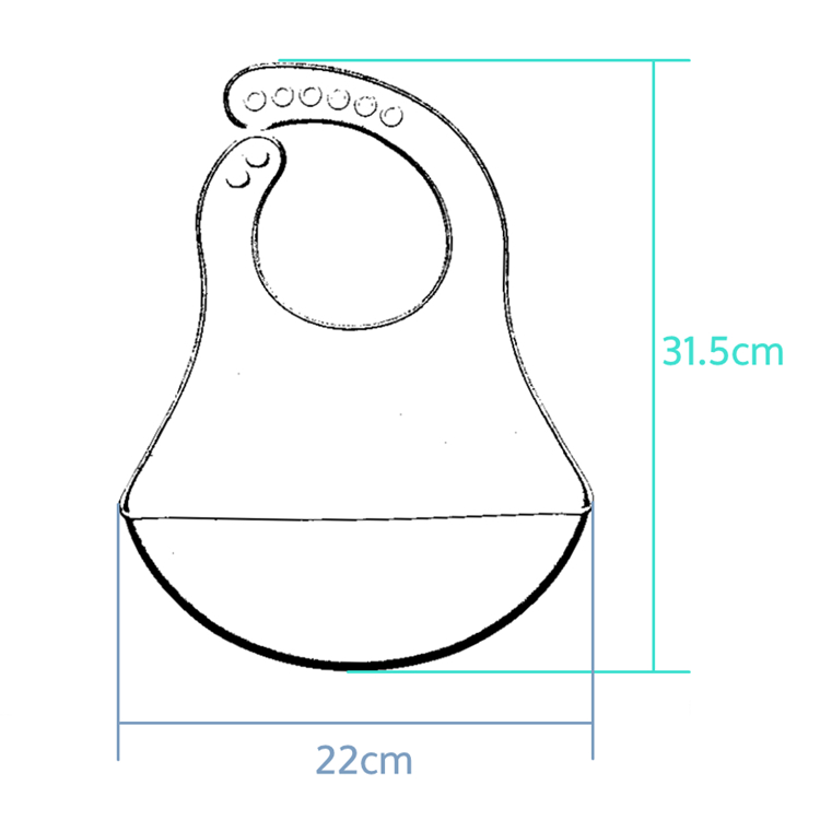 Amazon Best Selling Easily Clean BPA Free Waterproof Silicone Baby Bib With Custom Pattern Printing Manufacturer