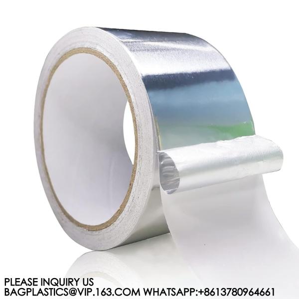 Aluminum Tapes (3.9Mils), 2'*65 Feet Foil Tape, Metal Insulation Tape, Heavy