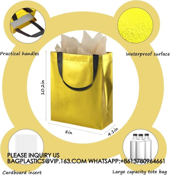 Reusable Goodie Bags With Handles - Gift Bags Medium Size - Party Favor Bags For