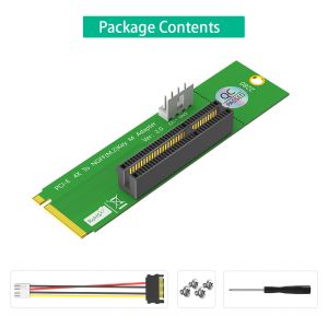 PCI Express PCI-E 4X to NGFF M.2 PCIe Riser Card X4 to M2 Key M Adapter