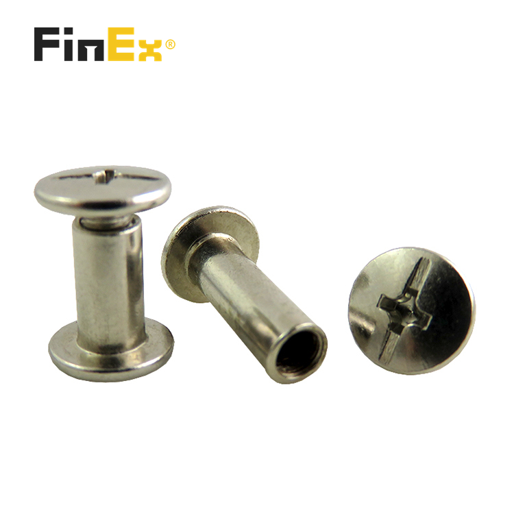 TM 8-32*6 Custom Chicago Screws Phillips Slotted Flat Fillister Head Leather Rivets Screw