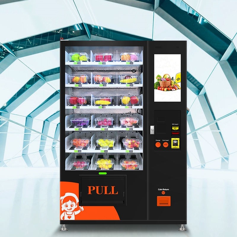 Shopping Mall Cold Drink Customized Color Painting Sticker Vending Machine With Screen