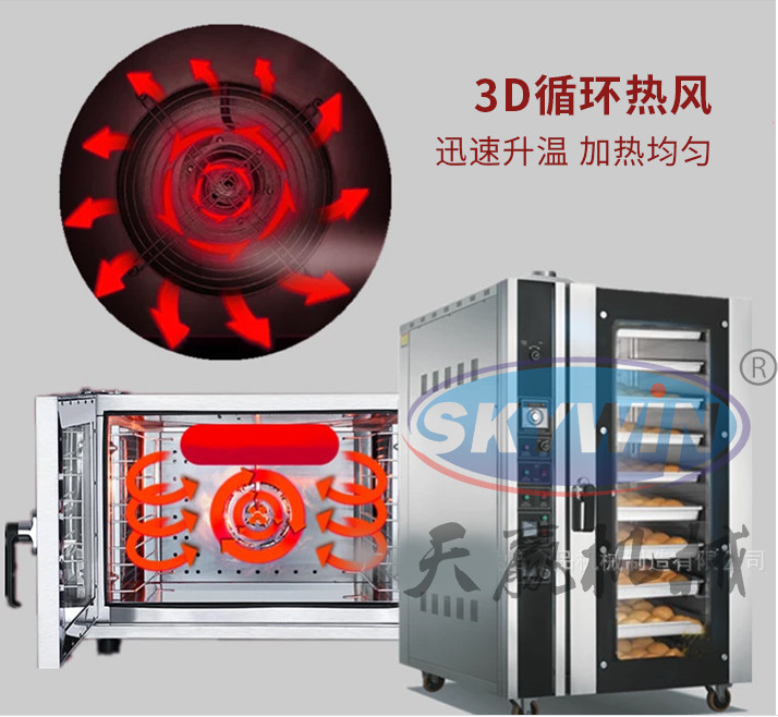 Automatic Gas Diesel Electric Industrial Rotary Rack Oven For Bread Baking