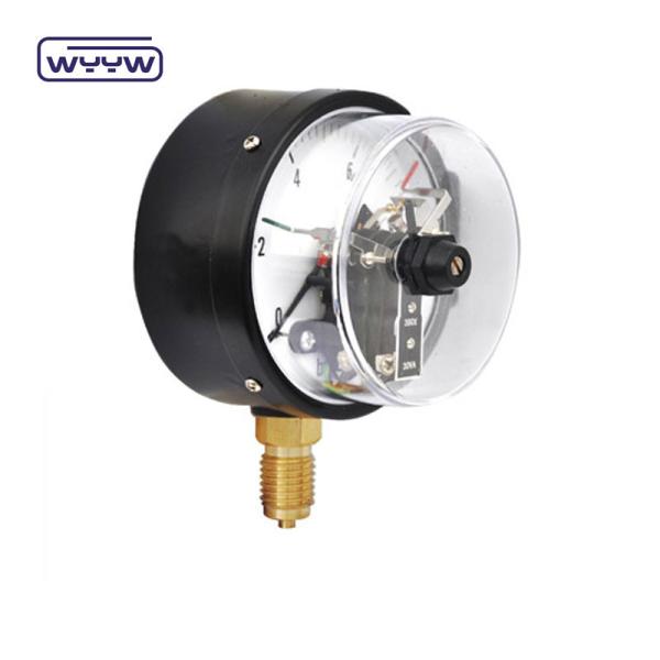 Quality 60mm Black Steel Air Standard Electric Contact Pressure Gauge for sale