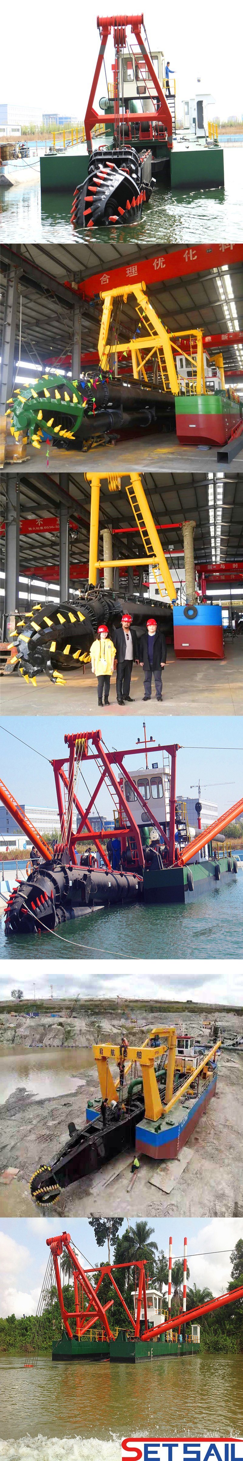 High Capacity Cutter Suction Dredger with Diesel Engine for Sand