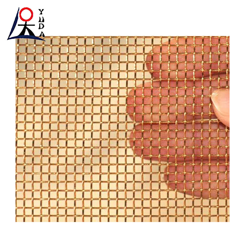 5 X 5 Wire Mesh Square hole Sheets Knitted Copper Wire Mesh For Shielding