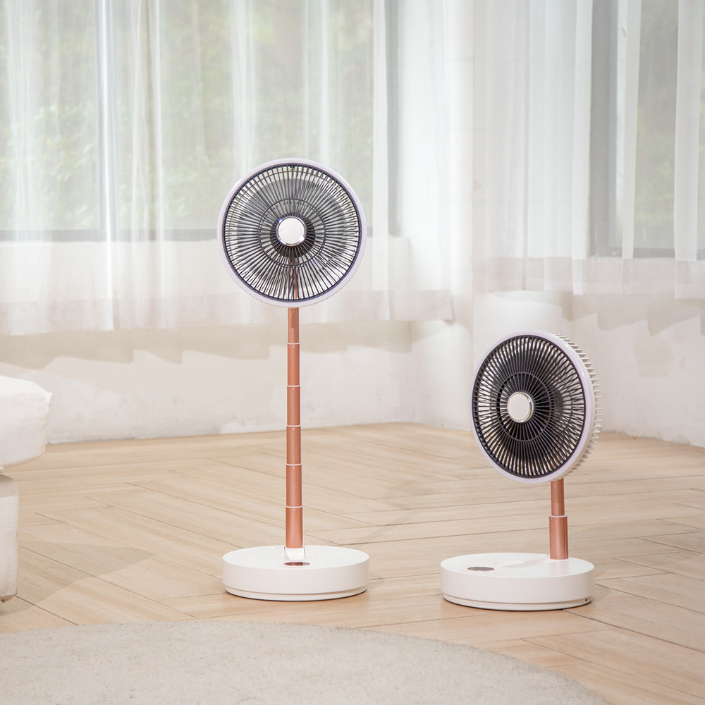 Table Foldable Rechargeable Fan 10000mAh Battery Adjustable Height Four Speeds