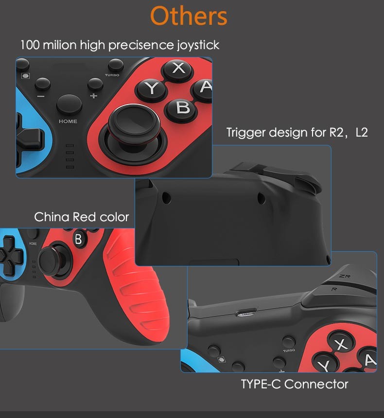 2.402GHz 1.5h 7032 Wireless Bluetooth Gamepad
