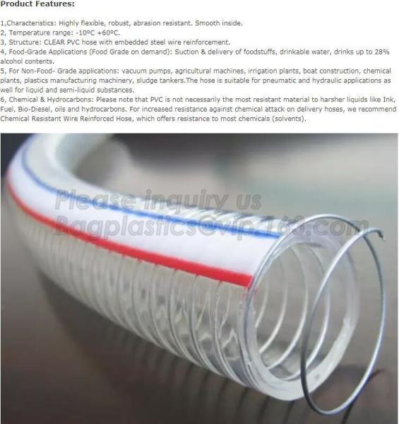 PVC STEEL WIRE MATERIAL HOSE,Corrugated suction hose /flexible pvc suction hose